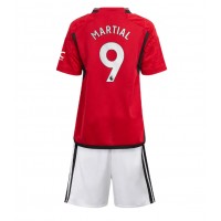 Manchester United Anthony Martial #9 Domaci Dres za djecu 2023-24 Kratak Rukav (+ Kratke hlače)